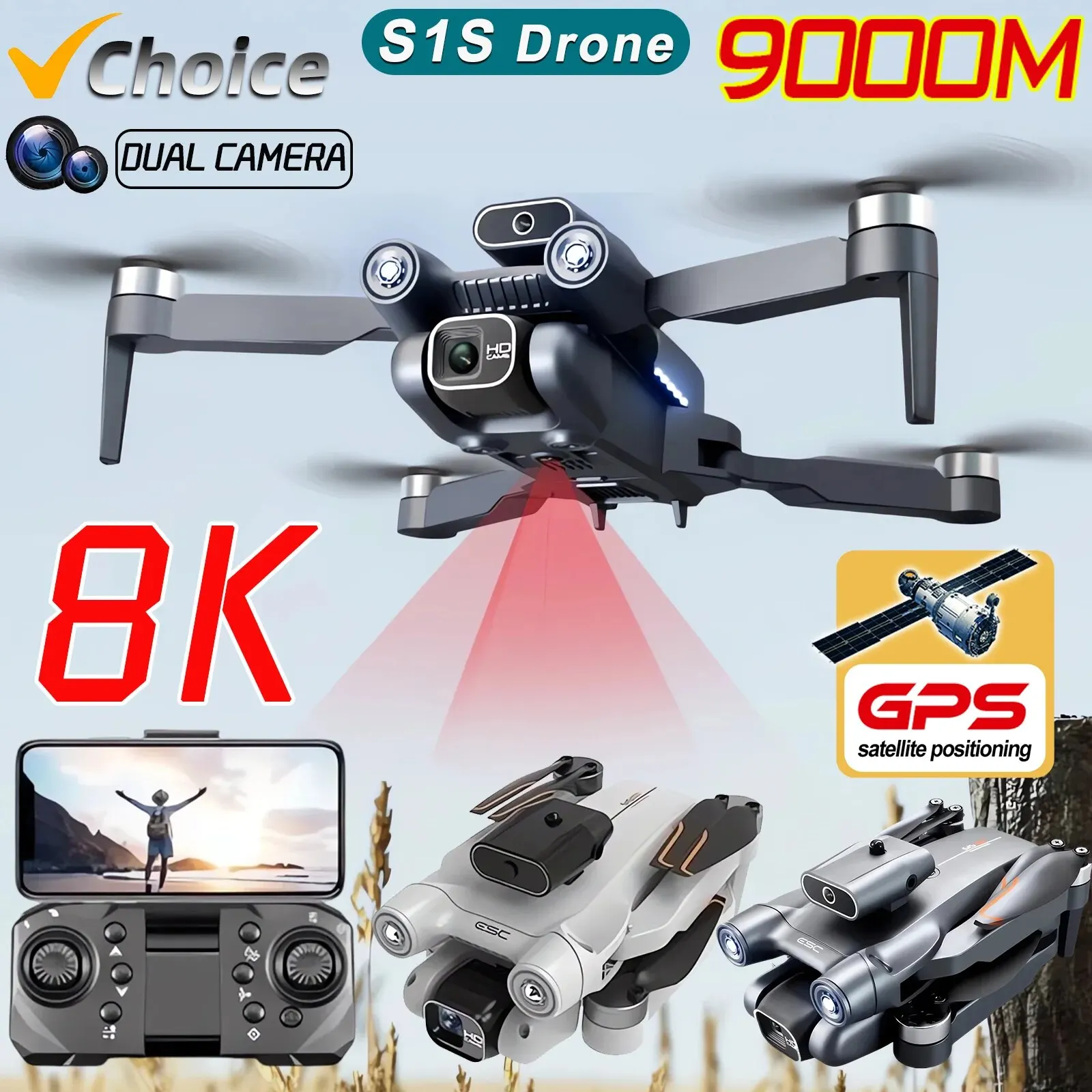 Drone Surveying - Profissional Brushless Motor Drone, GPS Drone,