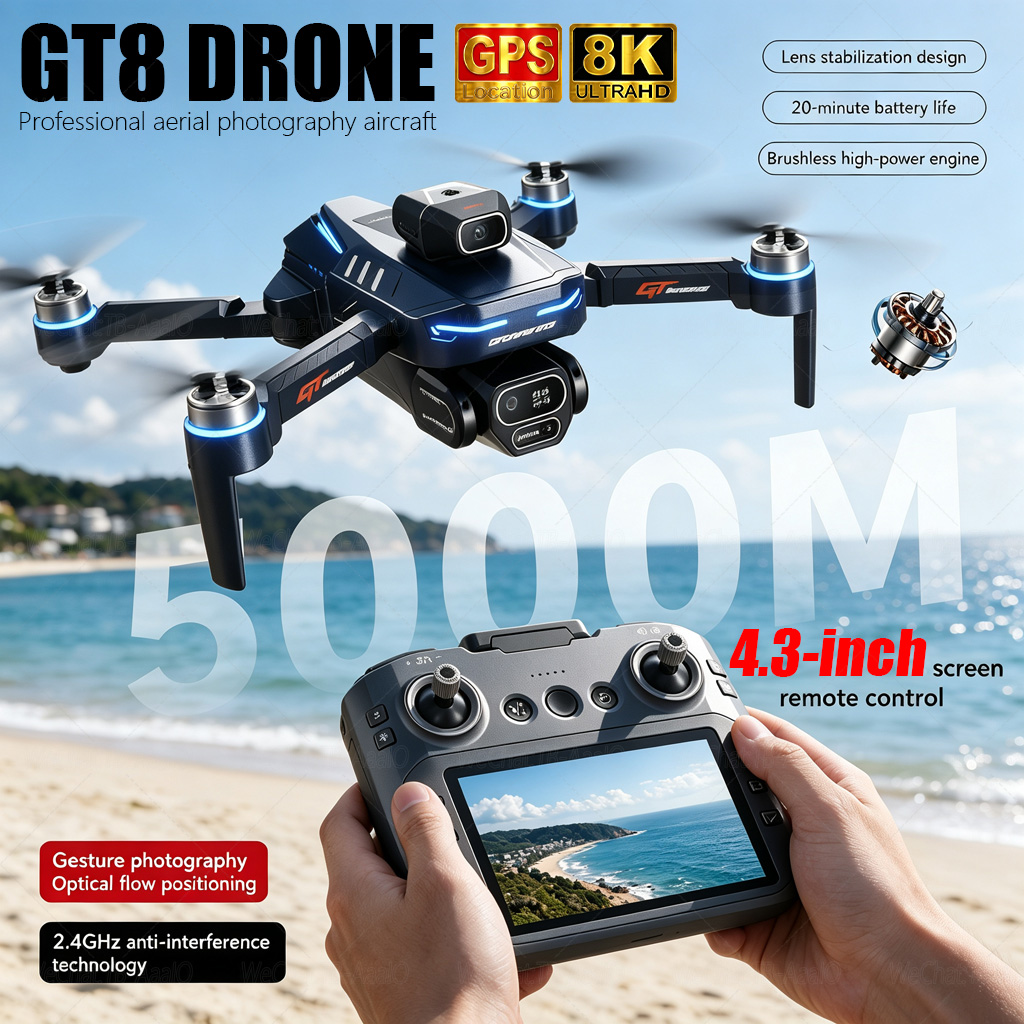 Drone Surveying - NOVO Drone GT8 HD RC 4K