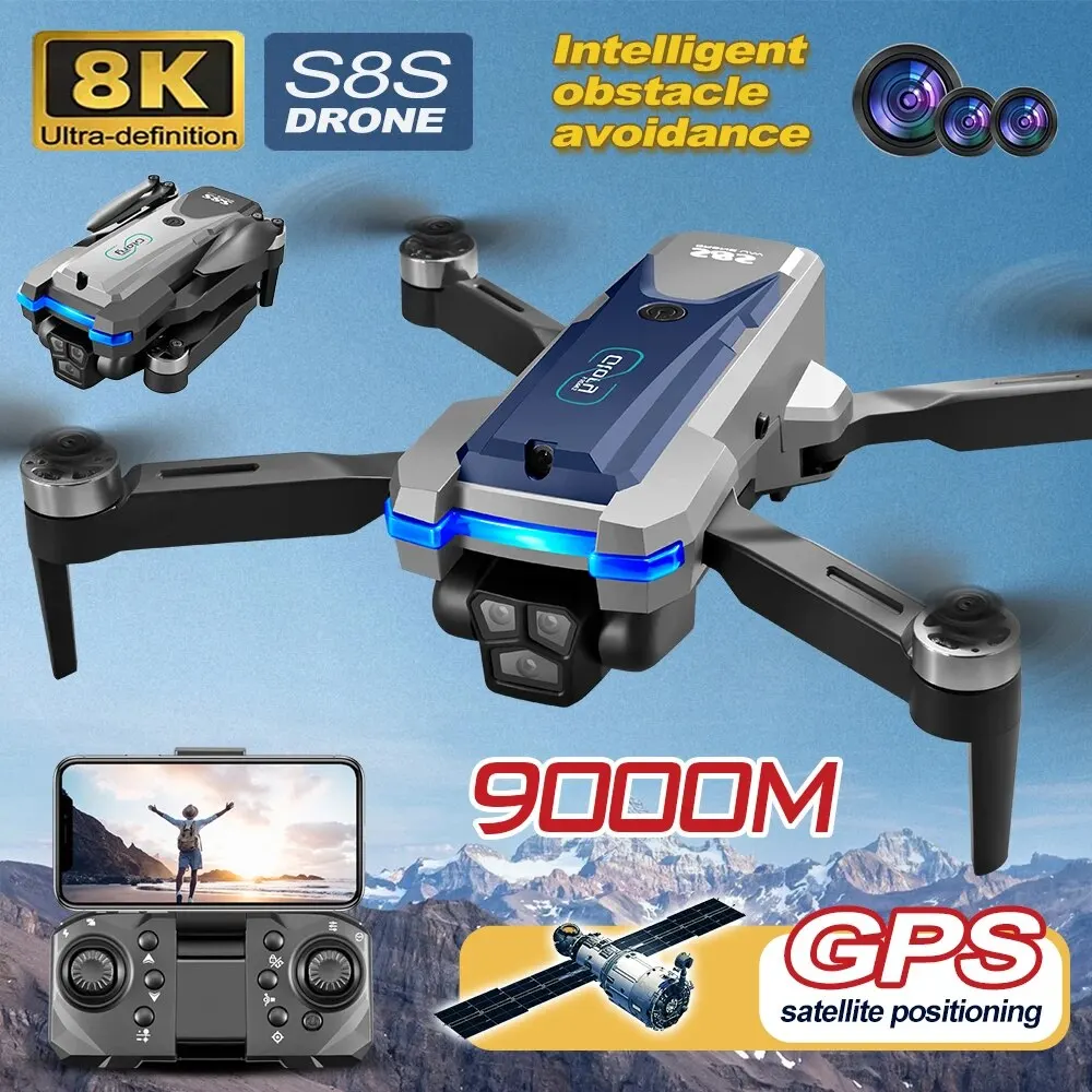 Drone Aerial Photography - Dobrável RC S8S GPS Drone, 5G