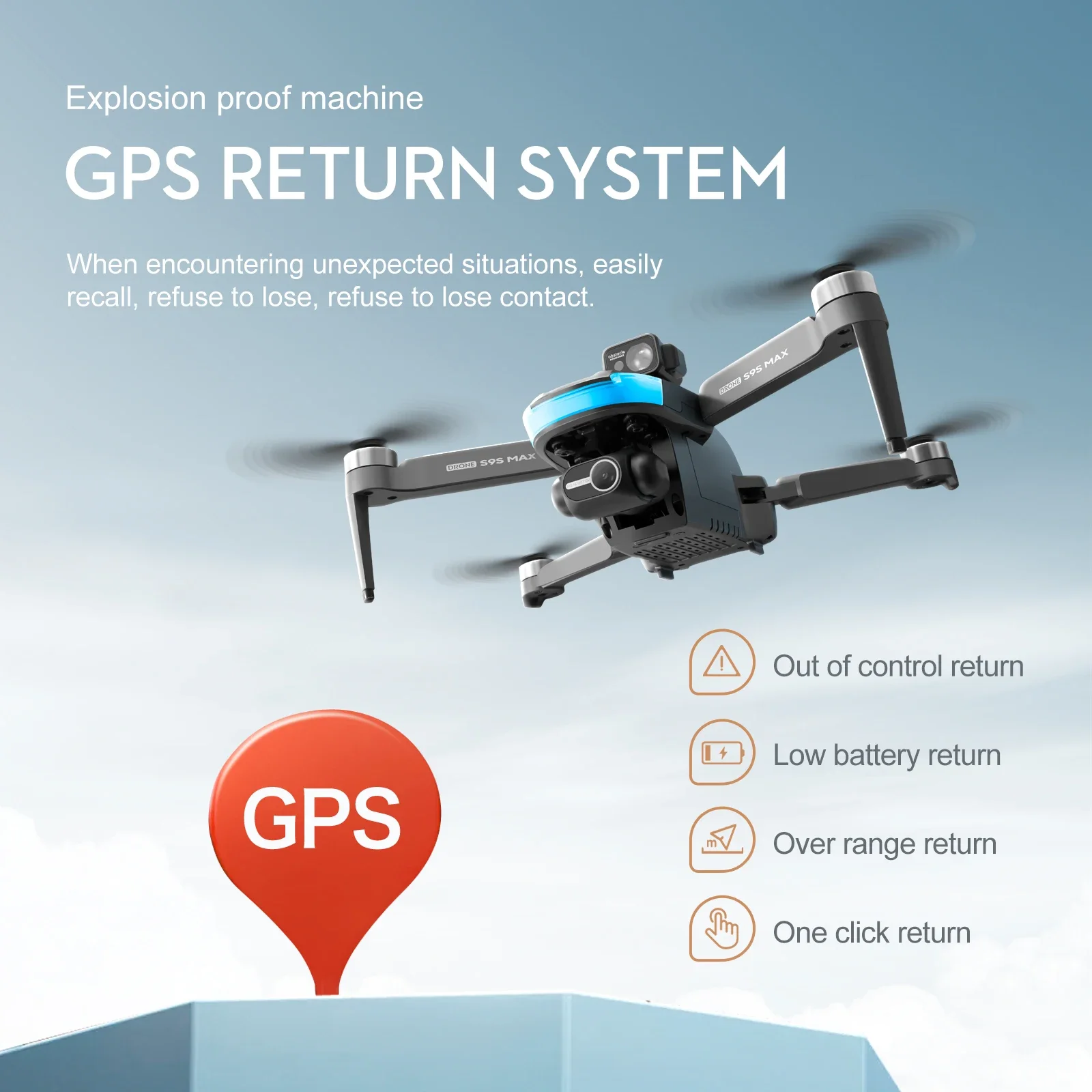 Novo s9s max mini drone 4k 2 e - Drone Aerial Photography avaliação e preço